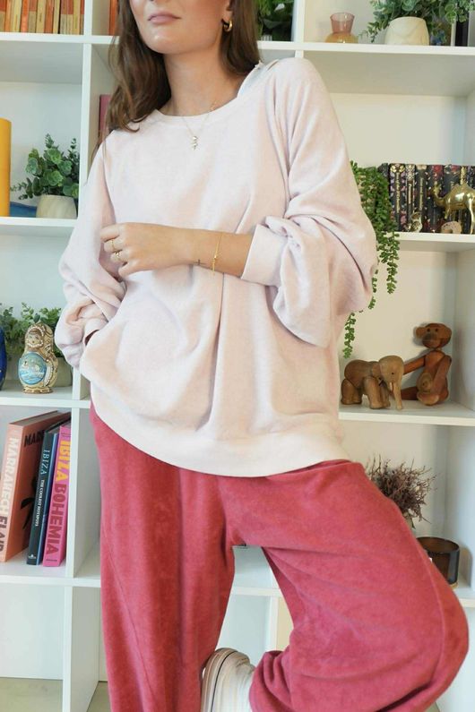 Terry B Classic Sweatshirt Rosewater